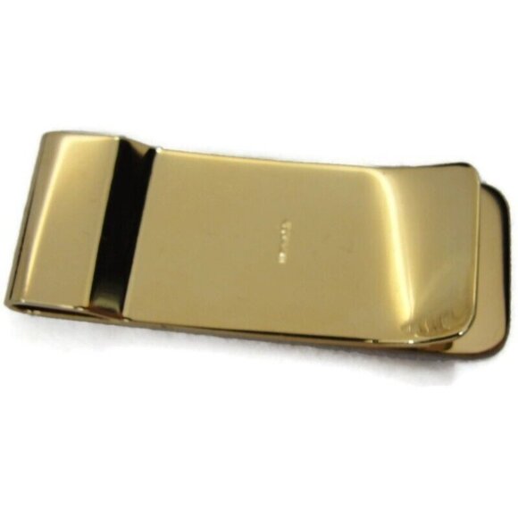 Vintage Hayward Money Clip Brushed Gold Tone Men Wallet ID Credit Card Holder - Picture 5 of 12